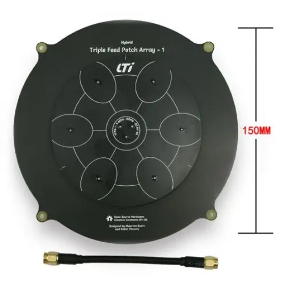 NEW 5.8GHz Triple Feed Patch Array 14dBi Gain SMA RP-SMA Male Port Image Transmitter Flat Panel Antenna for FPV Airplane